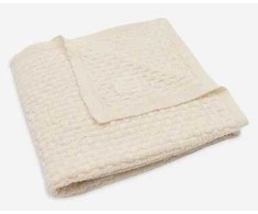 Jollein merino vilnos pledukas 100x150 cm Weave Knit Oatmeal