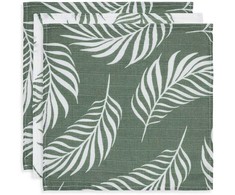 Jollein muslino audinio muslino merliukai 31x31 cm Nature Ash Žalias 3vnt