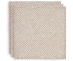 Jollein muslino audinio vystyklų rinkinys 115x115cm Snake Pale Rožinė 2vnt