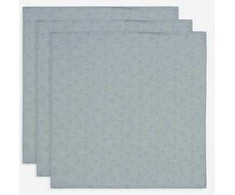 Jollein muslino audinio vystyklų rinkinys 70x70 Miffy Silhouettes Sea Žalias 3vnt