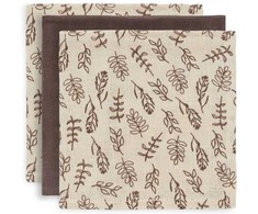 Jollein muslino merliukai 31x31 cm Meadow Chesnut 3vnt