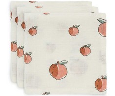 Jollein muslino merliukai 31x31 cm Peach 3vnt