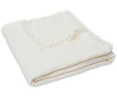 Jollein muslino pledas 120x120 cm Fringe Ivory