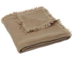 Jollein muslino pledas 75x100 cm Fringe Biscuit