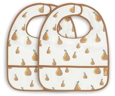Jollein neperšlampamas seilinukas Bib su kišene - Pear 2vnt.