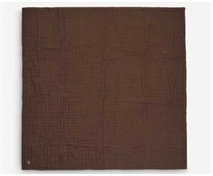 Jollein pledas Wrinkled 120x120cm Chestnut