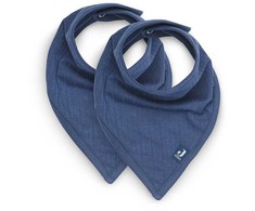 Jollein seilinukas Bib Bandana Basic Stripe Jeans Mėlyna 2 vnt.