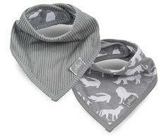 Jollein seilinukas Bib Bandana Safari Stone Pilkas 2 vnt.