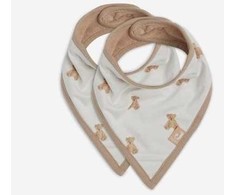 Jollein seilinukas Bib Bandana Teddy Bear 2vnt