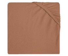Jollein trikotažinė paklodė su guma Jersey Caramel 60x120
