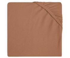 Jollein trikotažinė paklodė su guma Jersey Caramel 40x80