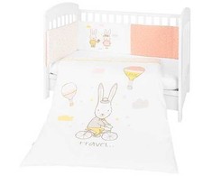 Kikkaboo patalynės komplektas 60/120 Rabbits in Love