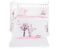 Kikkaboo patalynės komplektas 70/140 Rožinė Bunny