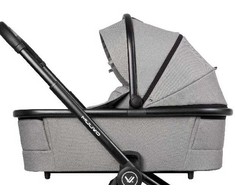 Muuvo Quick XL lopšys Steel Pilkas