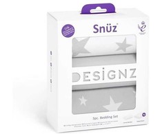 Snuz 3 dalių patalynės komplektas lovytei - lopšiukui Stars