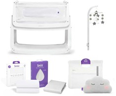 SnuzPod4 Bedside Crib Starter Bundle Baltas