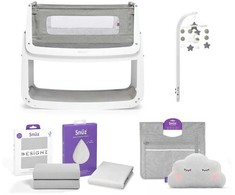 SnuzPod4 Bedside Crib Starter Bundle Dusk