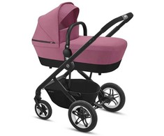 Universalaus vežimėlio komplektas Cybex Balios S 2in1 Magnolia Rožinė, juodas frame