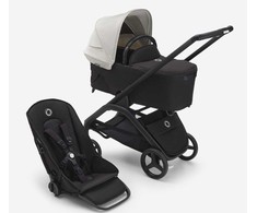 Universalus vežimėlio komplektas Bugaboo Dragonfly 2in1 Misty Baltas/Midnight Juodas/Juodas frame
