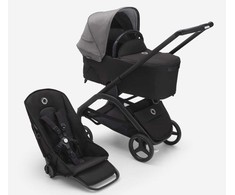 Universalus vežimėlio komplektas Bugaboo Dragonfly 2in1 Pilkas Melange/Midnight Juodas/Juodas frame