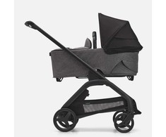 Universalus vežimėlio komplektas Bugaboo Dragonfly 2in1 Midnight juodas/Pilkas Melange /juodas frame