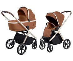 Universalus vežimėlio komplektas Carrello Vector 2in1 Coral Oranžinis 6550