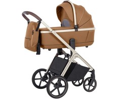 Universalus vežimėlio komplektas Carrello Vector 2in1 Coral rusvai gelsvas 6550