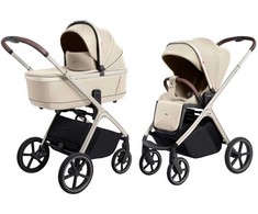 Universalus vežimėlio komplektas Carrello Vector 2in1 Seashell rusvai gelsvas 6550