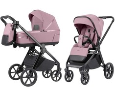 Universalus vežimėlio komplektas Carrello Omega Plus 2in1 Galaxy Rožinė 6540/1