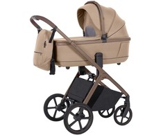 Universalus vežimėlio komplektas Carrello Vector 2in1 Foam rusvai gelsvas 6550