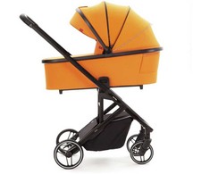 Universalus vežimėlio komplektas Carrello Alfa 2in1 Sunrise Oranžinis