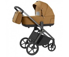 Universalus vežimėlio komplektas Carrello Vector 2in1 Golden rusvai gelsvas 6551