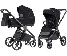 Universalus vežimėlio komplektas Carrello Omega Plus 2in1 Cosmo Juodas 6540/1