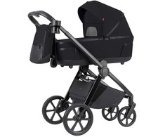 Universalus vežimėlio komplektas Carrello Omega Plus 2in1 Cosmo Juodas 6540/1