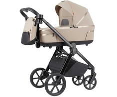 Universalus vežimėlio komplektas Carrello Omega Plus 2in1 Solar rusvai gelsvas 6540/1