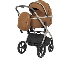 Universalus vežimėlio komplektas Carrello Vector 2in1 Coral rusvai gelsvas 6550