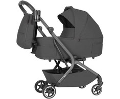 Universalus vežimėlio komplektas Carrello Magia 2in1 Elm Pilkas