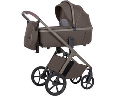 Universalus vežimėlio komplektas Carrello Vector 2in1 Coffee rusvai gelsvas 6550