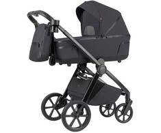 Universalus vežimėlio komplektas Carrello Omega Plus 2in1 Meteor Pilkas 6540/1