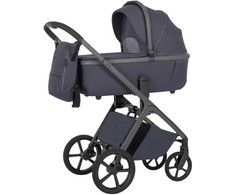 Universalus vežimėlio komplektas Carrello Vector 2in1 Plum Pilkas 6550