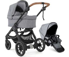 Universalus vežimėlio komplektas Emmaljunga NXT 90F Duo 2 in 1 Lounge Pilkas/Outdoor važiuoklė