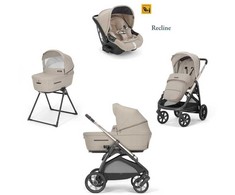 Universalus vežimėlio komplektas Inglesina Aptica 4in1 Pashmina rusvai gelsvas + Darwin Infant Recline 0-13 kg