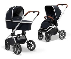 Universalus vežimėlio komplektas Moon Resea S 2 in 1 Navy