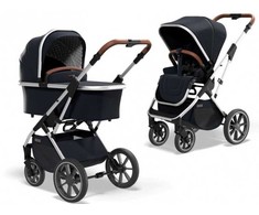 Universalus vežimėlio komplektas Moon Rocca Bassic NAVY 5in1