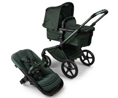 Universalus vežimėlis Bugaboo Fox 5 Noir Limited Edition Midnight Žalias 2in1
