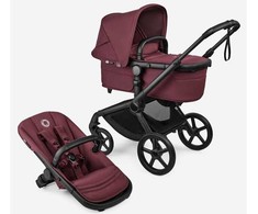 Universalus vežimėlis Bugaboo Fox 5 Renew Dark Cherry/Dark Cherry/Juodas frame 7in1