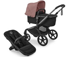 Universalus vežimėlis Bugaboo Fox 5 Renew Dusty Rožinė/Heritage Juodas/Graphite frame 2in1