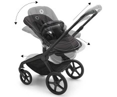 Universalus vežimėlis Bugaboo Fox 5 Renew Heritage juodas/graphite frame 2in1 (be stogelio)