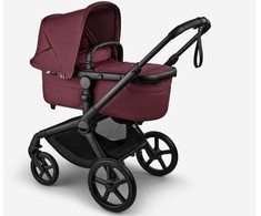 Universalus vežimėlis Bugaboo Fox 5 Renew Dark Cherry/Dark Cherry/Juodas frame 7in1