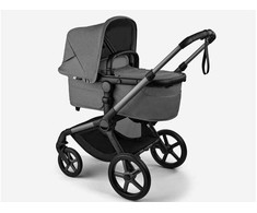 Universalus vežimėlis Bugaboo Fox 5 Renew Moon pilkas/Moon pilkas/Graphite frame 10in1